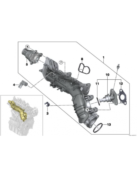 Colector admision BMW X1, X2, MINI 11618513653