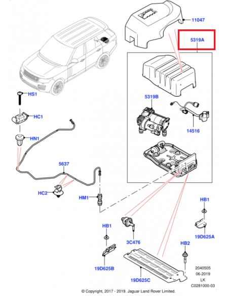 Compresor suspensión neumática Land Rover Range Rover Sport L494, L405, L560, Defender L663, Discovery 5 L462