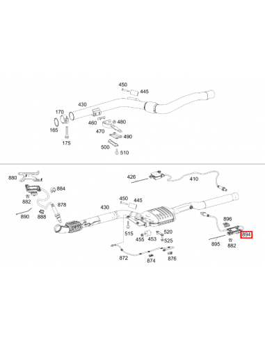 A0009051512 Sonda lambda ( Sensor NOx ) Mercedes-Benz