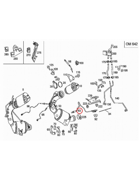 A0009053706 Sonda lambda ( Sensor NOx ) Mercedes-Benz