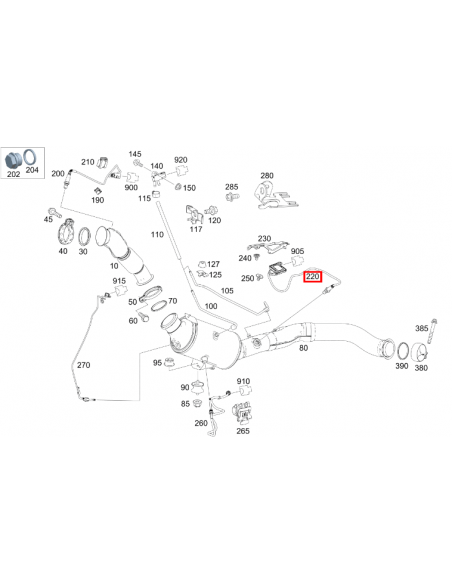 A0009058511 Sonda lambda ( Sensor NOx ) Mercedes-Benz