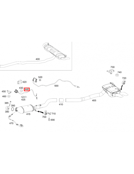 A0009058611 Sonda lambda ( Sensor NOx ) Mercedes-Benz