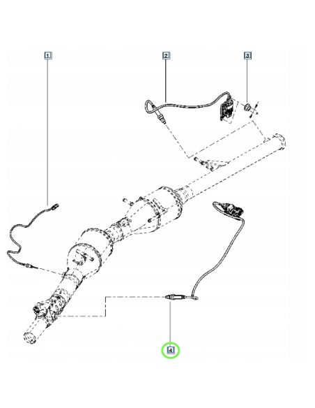 227902682R Sonda lambda ( Sensor NOx ) FIAT/NISSAN/OPEL/RENAULT